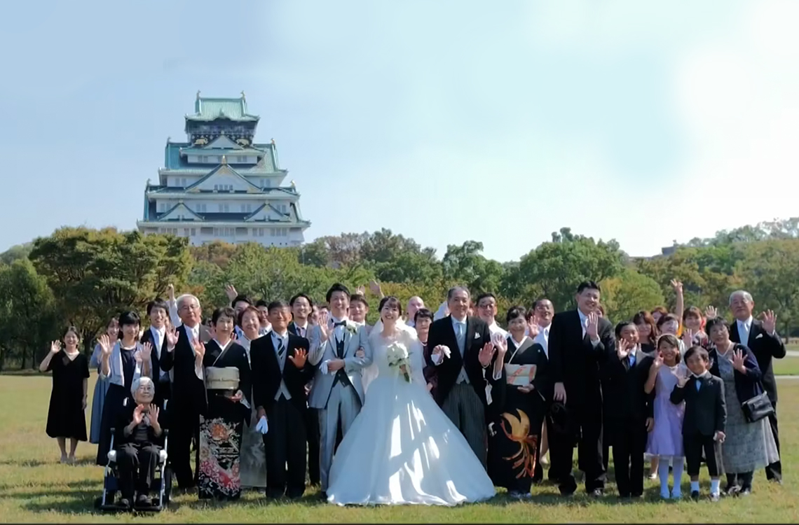 大阪城西の丸庭園のガーデン挙式